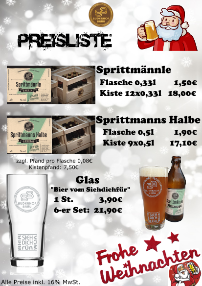 Bier Drive In Zur Weihnachtszeit Buderhof Brau